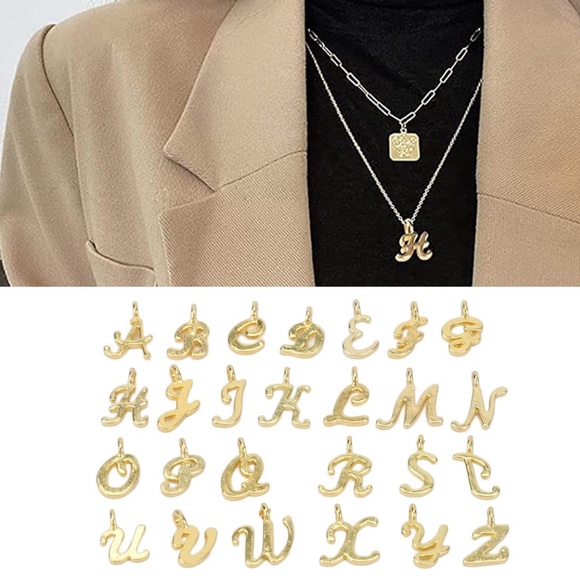 125pc Gold Alphabet Letters Charms Bracelet & More Jewelry Making Mega Bundle - Picture 3 of 16